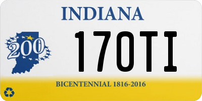 IN license plate 170TI