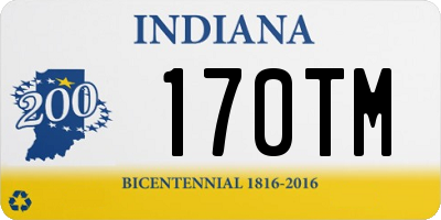 IN license plate 170TM