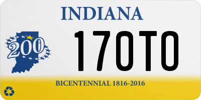 IN license plate 170TO