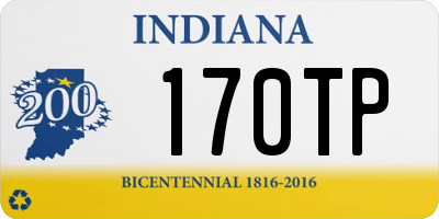 IN license plate 170TP