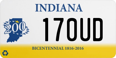 IN license plate 170UD