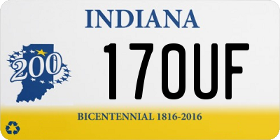 IN license plate 170UF