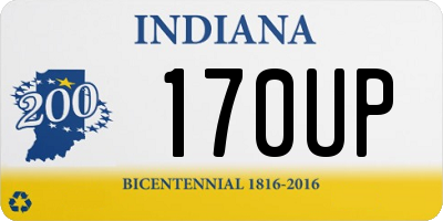 IN license plate 170UP