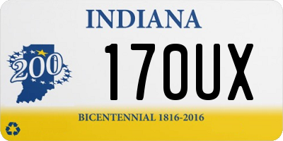 IN license plate 170UX