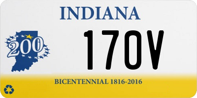 IN license plate 170V