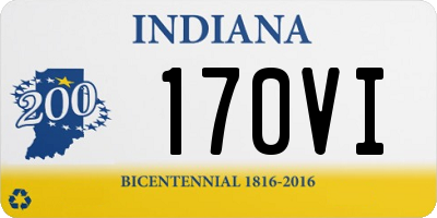 IN license plate 170VI