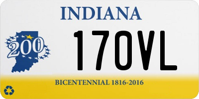 IN license plate 170VL