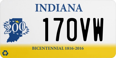 IN license plate 170VW
