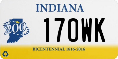 IN license plate 170WK