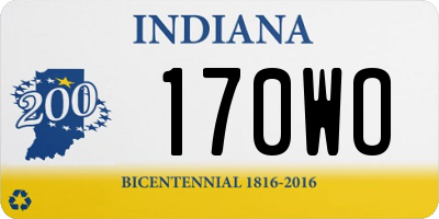 IN license plate 170WO