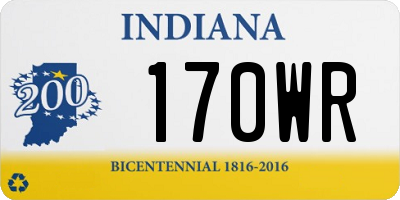 IN license plate 170WR