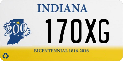 IN license plate 170XG