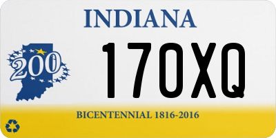 IN license plate 170XQ