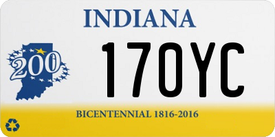 IN license plate 170YC