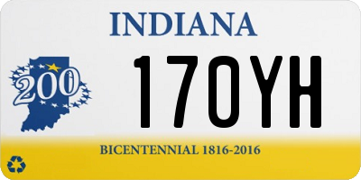 IN license plate 170YH