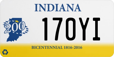 IN license plate 170YI