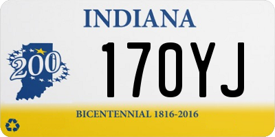 IN license plate 170YJ