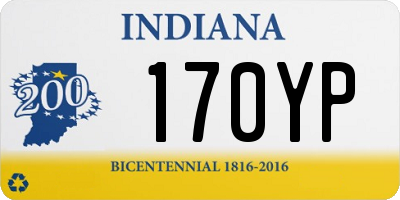 IN license plate 170YP