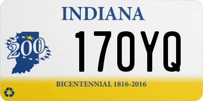 IN license plate 170YQ