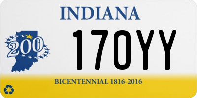 IN license plate 170YY