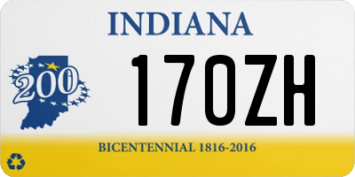 IN license plate 170ZH