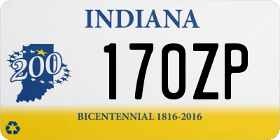 IN license plate 170ZP