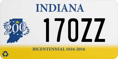 IN license plate 170ZZ