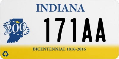 IN license plate 171AA