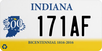 IN license plate 171AF