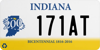 IN license plate 171AT