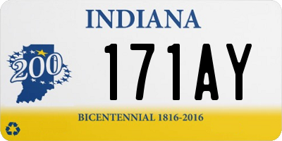 IN license plate 171AY