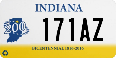 IN license plate 171AZ