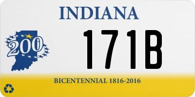 IN license plate 171B