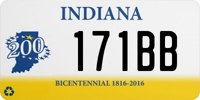 IN license plate 171BB