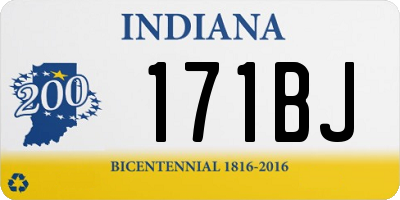 IN license plate 171BJ