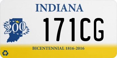 IN license plate 171CG