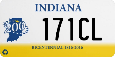 IN license plate 171CL