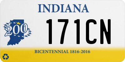 IN license plate 171CN