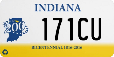 IN license plate 171CU