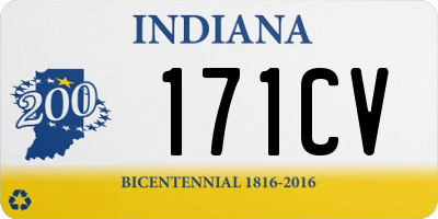 IN license plate 171CV