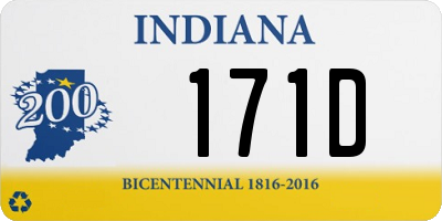 IN license plate 171D