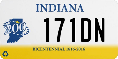 IN license plate 171DN