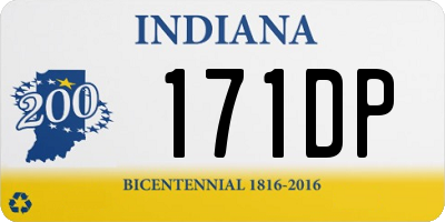 IN license plate 171DP