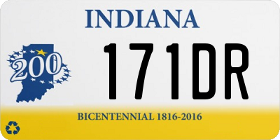 IN license plate 171DR