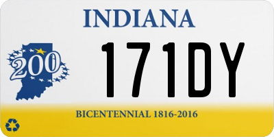 IN license plate 171DY