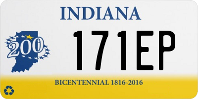 IN license plate 171EP
