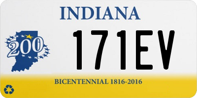 IN license plate 171EV