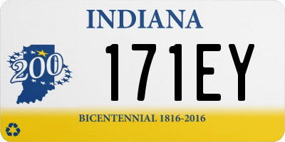 IN license plate 171EY