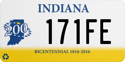 IN license plate 171FE