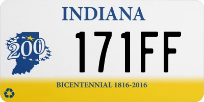 IN license plate 171FF